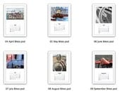 ON SALE 2013 Desk Calendar Cards - Bikes - Bicycles - 4 x 6- Originally 15.00 USD now 5.00