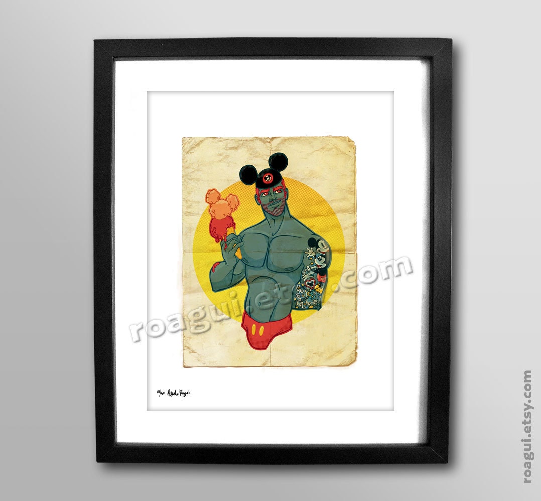 Un Ratoncito (a little Mouse) - 8x11 Print / Sexy Disney Fan