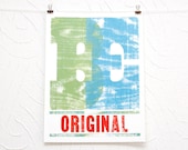 Be Original letterpress poster