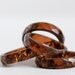 tiger eye size 7 thin multifaceted eco resin ring