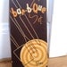 bar-bee-cue. Vtg 1950s-1960s cutlery serving set with additional handpainted wall hanging set. Robinson Knife company.