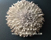 Handmade Paper Flower Wall Decor - You PICK a color & SIZE (wreathe)