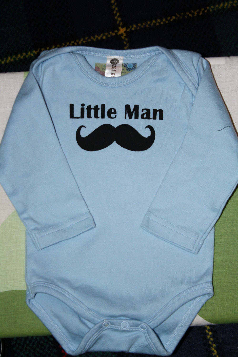 Custom Little Man Mustache Onesie