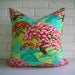 Colorful Boho Pillow Cover - Amy Butler Cameo - Red Aqua Pink Rust Lavender - Bright Girls Room - Nursery Decor