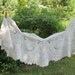 Amazing Battenburg Antique Handsewn Lace Edging Flounce 15" Wide c1900