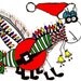 christmas art, xmas picture, funny christmas picture, insect art, bug artist, wall art bug, bug art, KINDA' LIKE A KRINGLE