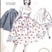 1960s Misses Circle Skirt Separate Petticoat Vintage Sewing Pattern, Butterick 6858 waist 30"