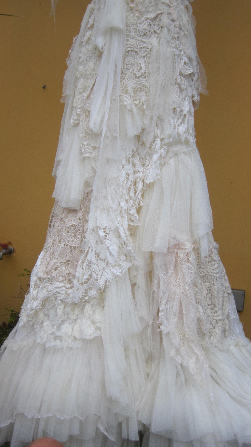 made for you to say i do....vintage inspired bohemian dress made from a ton of love...