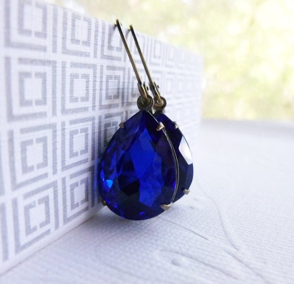 Sapphire Blue Earrings