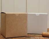 12 - 4 X 4 Favor Boxes // Gift Box // Wedding Favor Box // Kraft Box