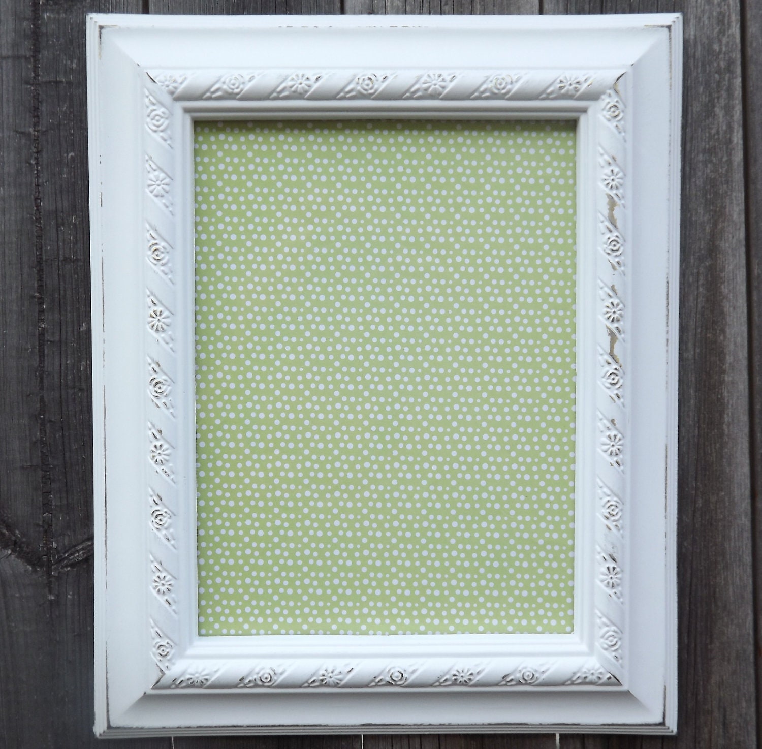 WHITE DISTRESSED Picture Frame Shabby Chic Photo Frame Wedding Display Sign Party Decor or Nursery Decor