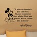 Walt Disney Mickey Mouse If you can dream it you can do it wall quote vinyl wall art decal sticker