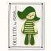 Little Doll OLULITA Felt Brooch