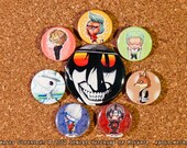 Anime-lover's Collection: Bleach Hellsing Naruto One Piece Soul Eater Pin-back Button Set