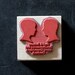Customized silhouette rubber stamp