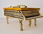 Vintage Grand Piano Music Trinket Box