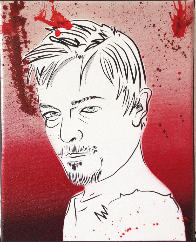 SALE - Daryl Dixon - Painting - The Walking Dead