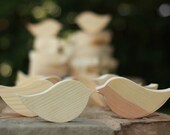 Rocking Love Bird Wedding Table Decor Unpainted Nude set of 10