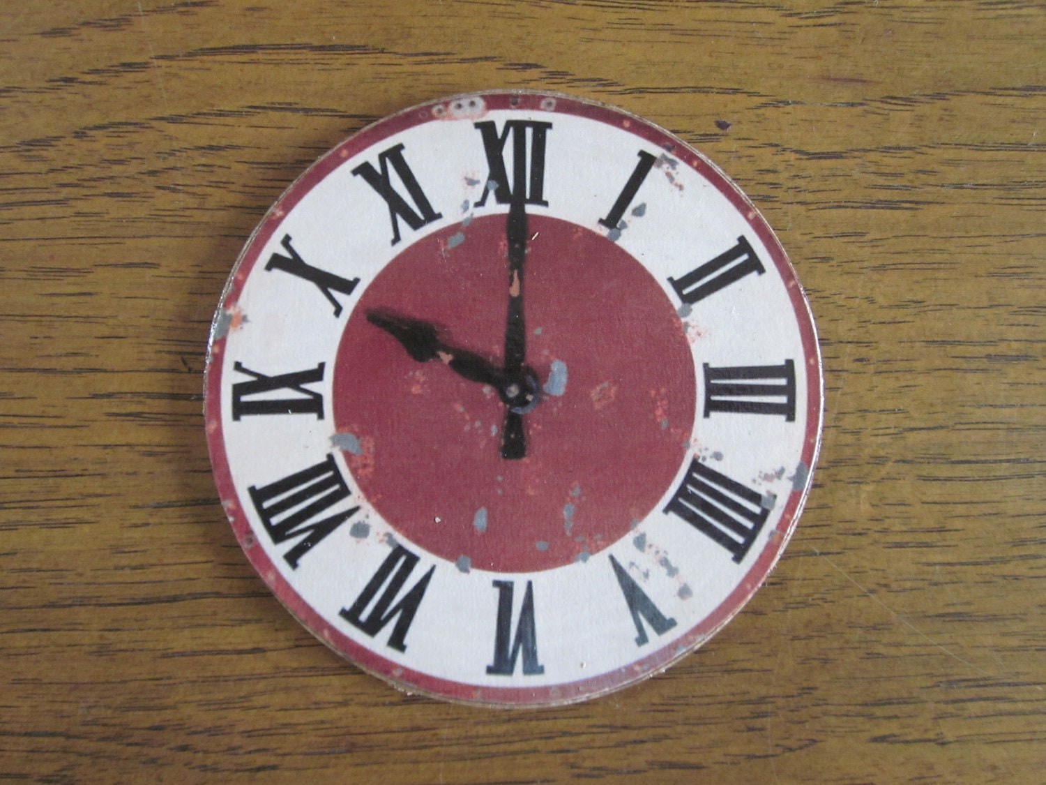 Vintage clock face drink coasters