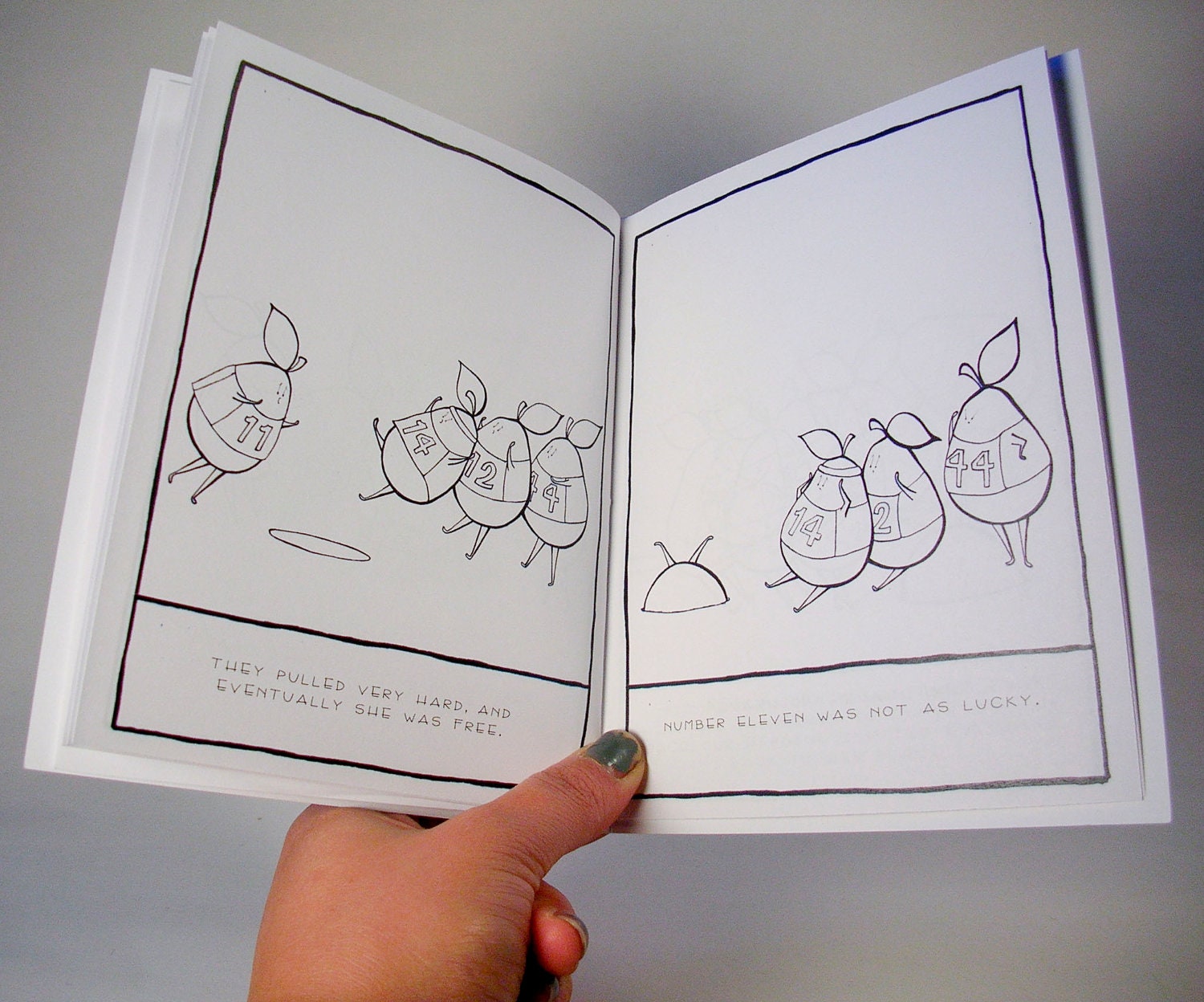 Pear vs. The Triathlon - comic zine / chapbook / storybook about pears
