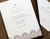 Art Deco Wedding Invitations Sample
