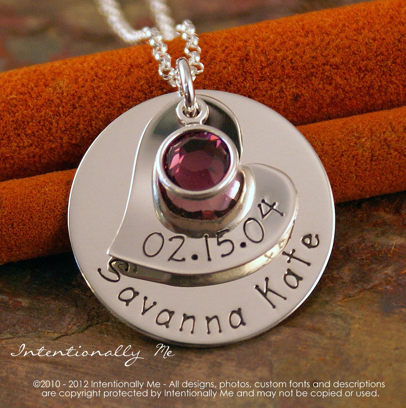 Mommy Necklace - Personalized Jewelry - Sterling Silver Hand Stamped Jewelry - My Little Love Deluxe