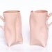 Porcelain cups set of pink , ceramic cups handbuilt for coffee or tea by Endesign