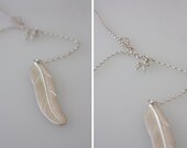 CREST Feather and Claw Sterling Silver Necklace Pendant