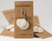 Lace your ears - Porcelain earrings