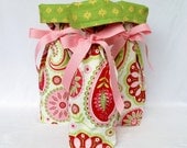 Wine Gift Bag - Pillow and Maxfield Gypsy Bandana for Michael Miller in Pink