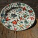 Floral Tin Tray, Bowl, Plate, Wall Hanging