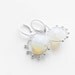 Opal wire wrapped earrings, sterling silver natural opal wire wrapped jewelry handmade