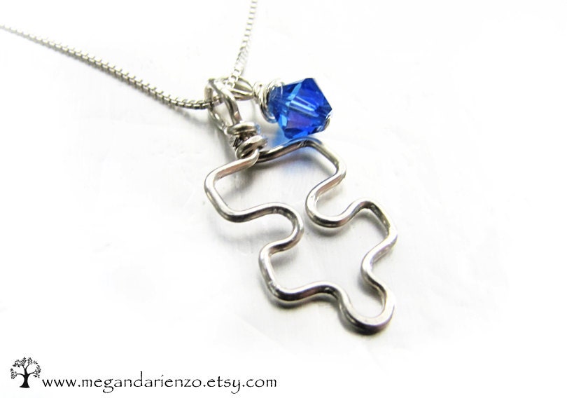 Autism Awareness Pendant, Mothers Necklace