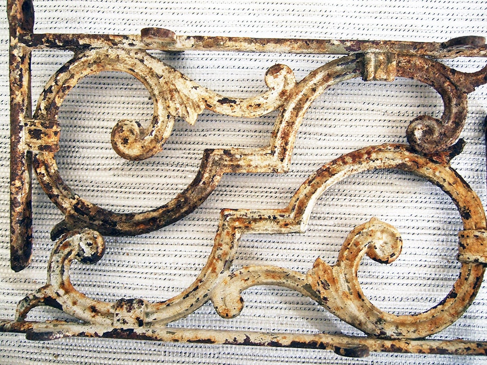 Cast Iron Wall Shelf Brackets Antique French