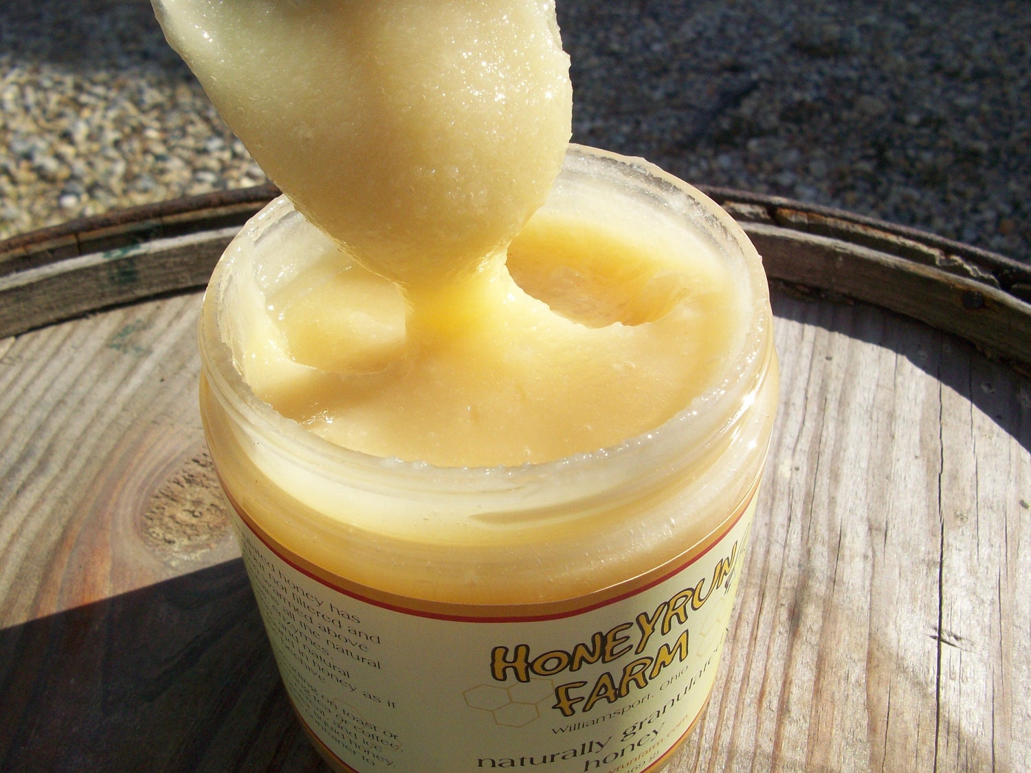 Raw Honey - Naturally Granulated, Ohio Summer Harvest, 13 ounce jar