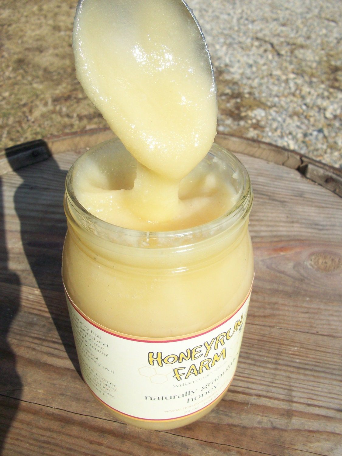 Raw Honey - Naturally Granulated, Ohio Summer Harvest, 22 ounce jar