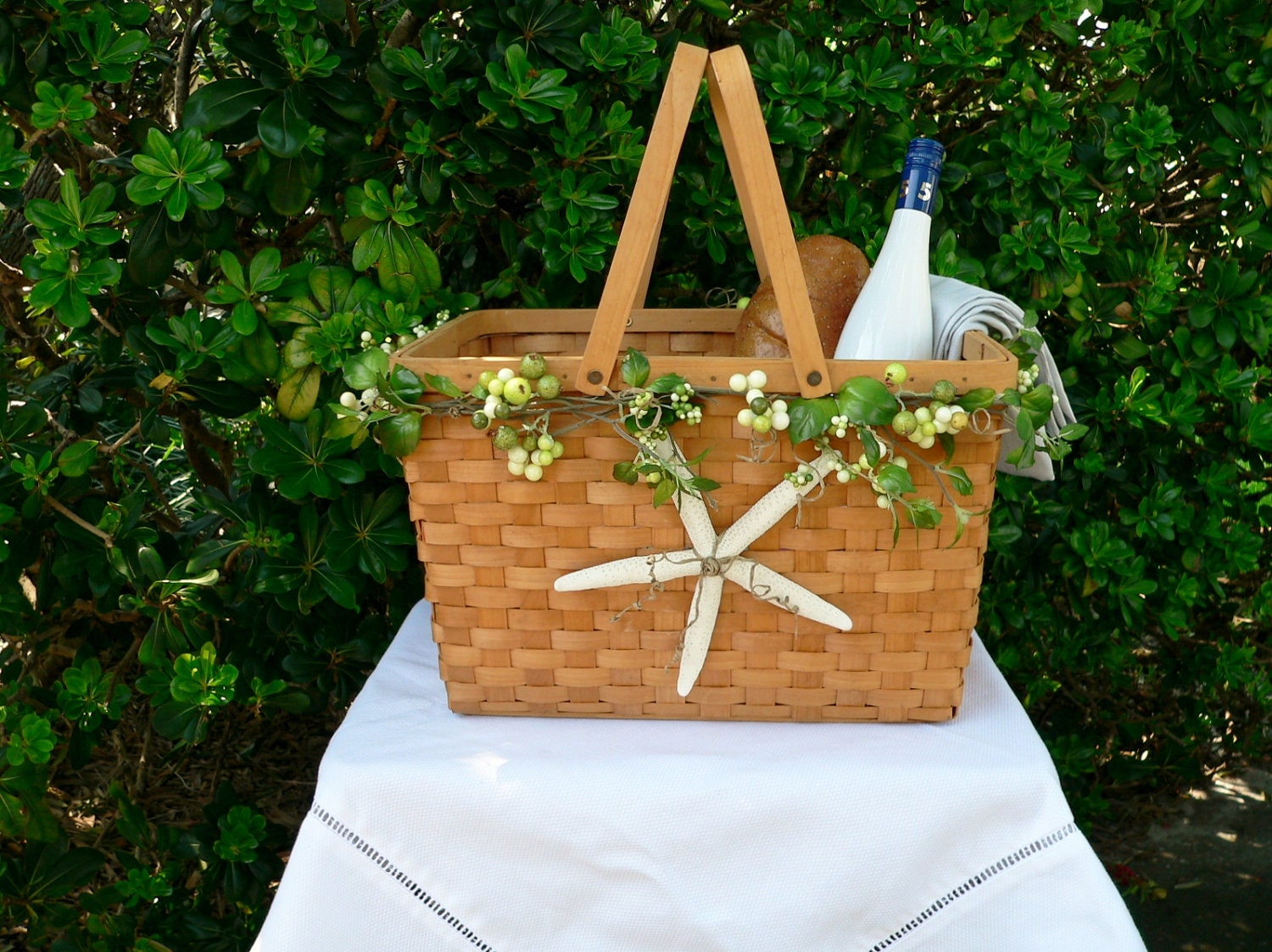 Basket for Beach Wedding or Home