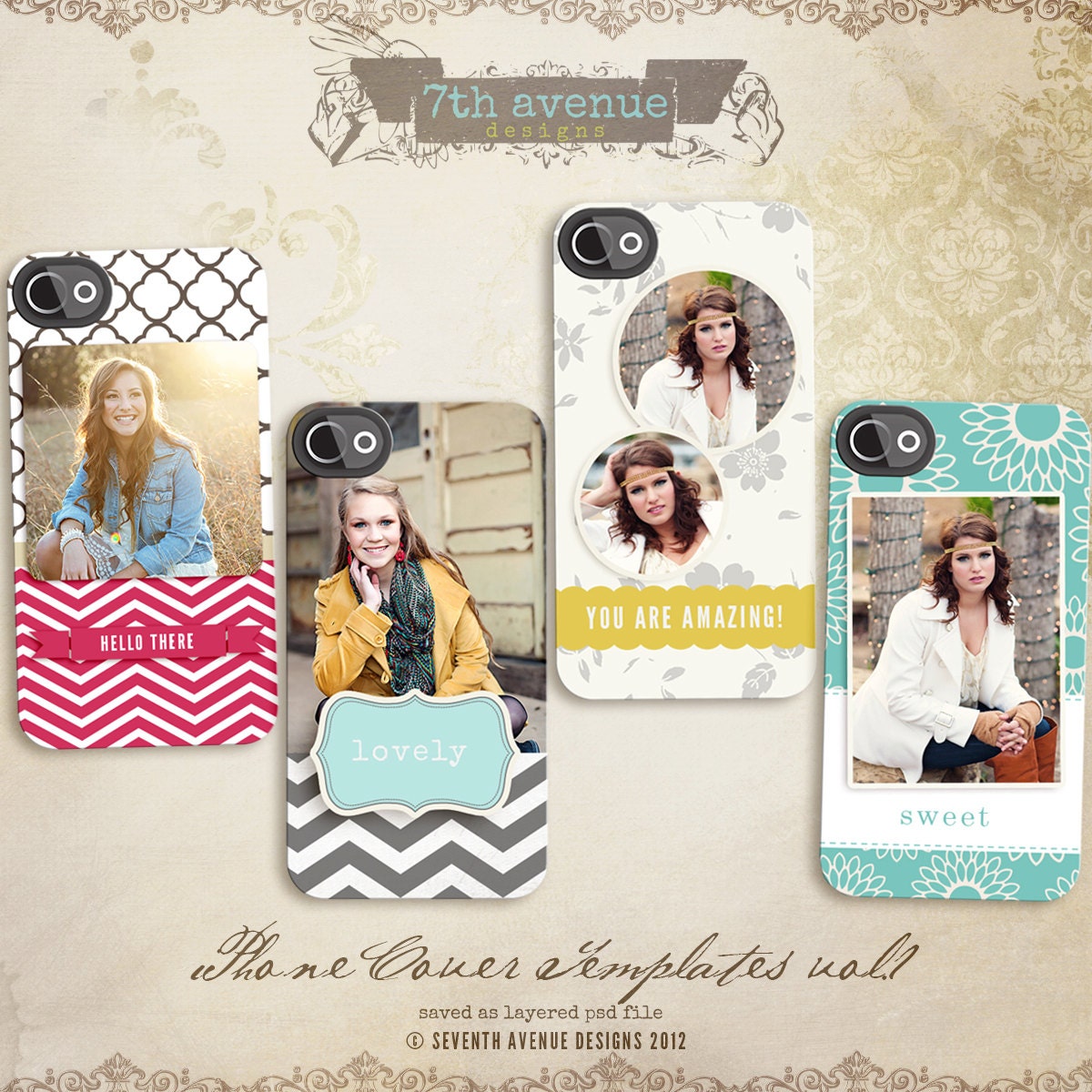 iPhone Cover Templates vol.1