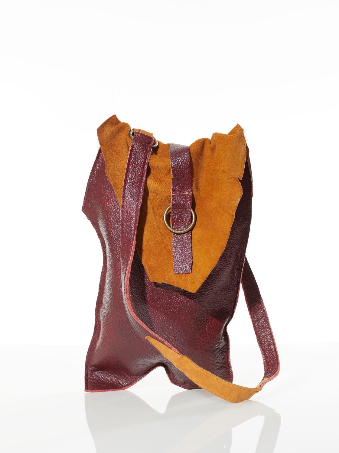 Malbec.     Leather shoulder bag