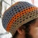 Crochet Tam Hat, Slouchy Organic Cotton Beanie or Beret, Dreadlock Tam