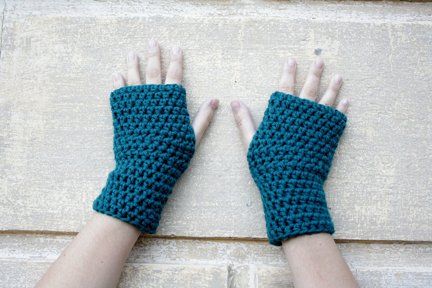 Adult Crochet Fingerless Gloves
