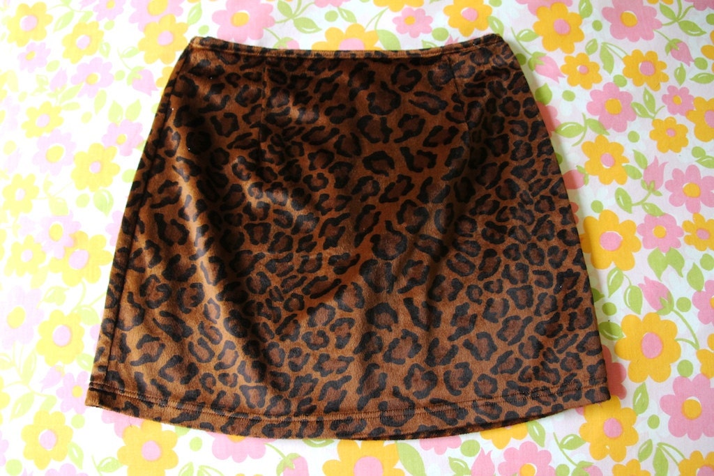 CHEETAH print mini skirt, 90s CLUELESS