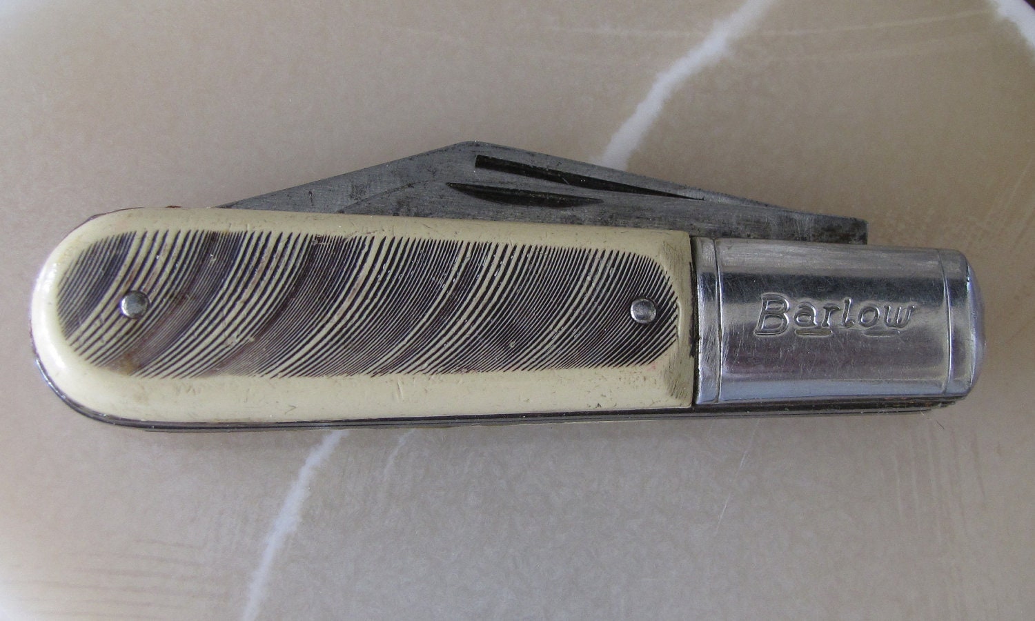 Vintage Barlow Pocket Knife by davincisattic on Etsy
