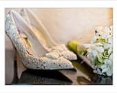 Wedding Day FANTASY  ...Wedding shoes with vintage lace and Swarovski rystal shoes