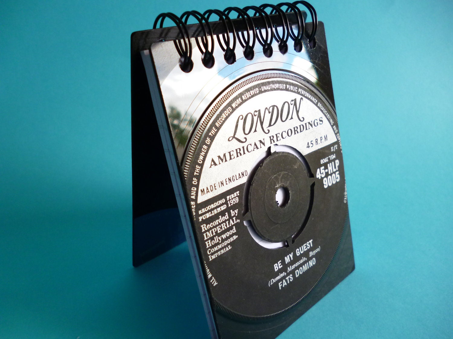 FATS DOMINO Record Notepad Handmade From Recycled Vintage Record 1959
