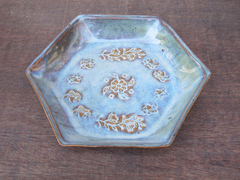 Ceramic Serving Dish // Handmade Pottery for Your Kitchen and Home // Dusk Blue
