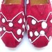 The Minnie - Red and White Custom TOMS
