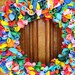 Rainbow Birthday Balloon Wreath
