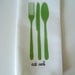 Eat Well Dinner Napkins Set of Four, Kelly Green