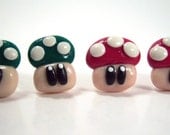 Mario Mushroom Stud Earrings - Choose Your Color